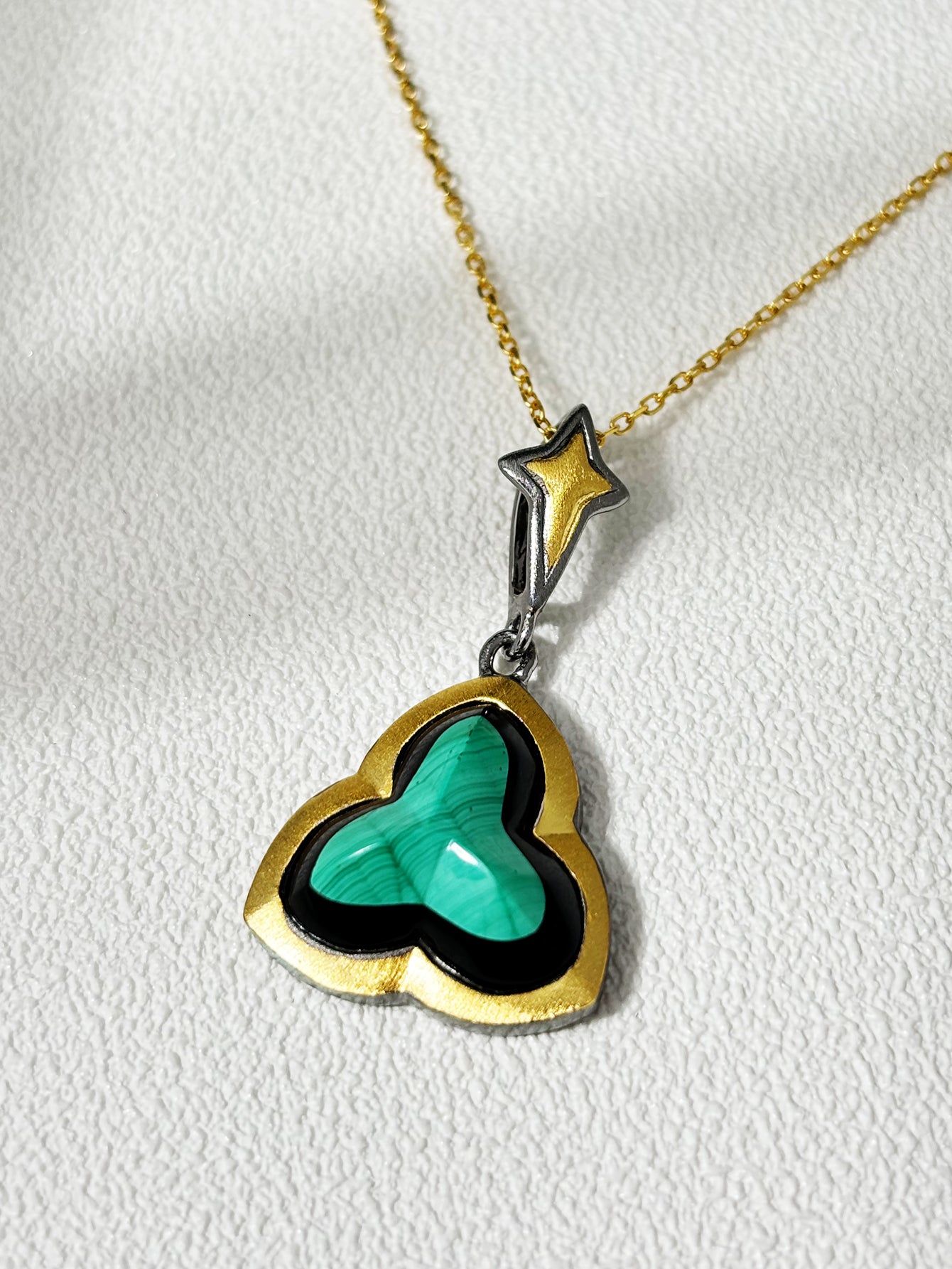Vintage - Charm Malachite Necklace