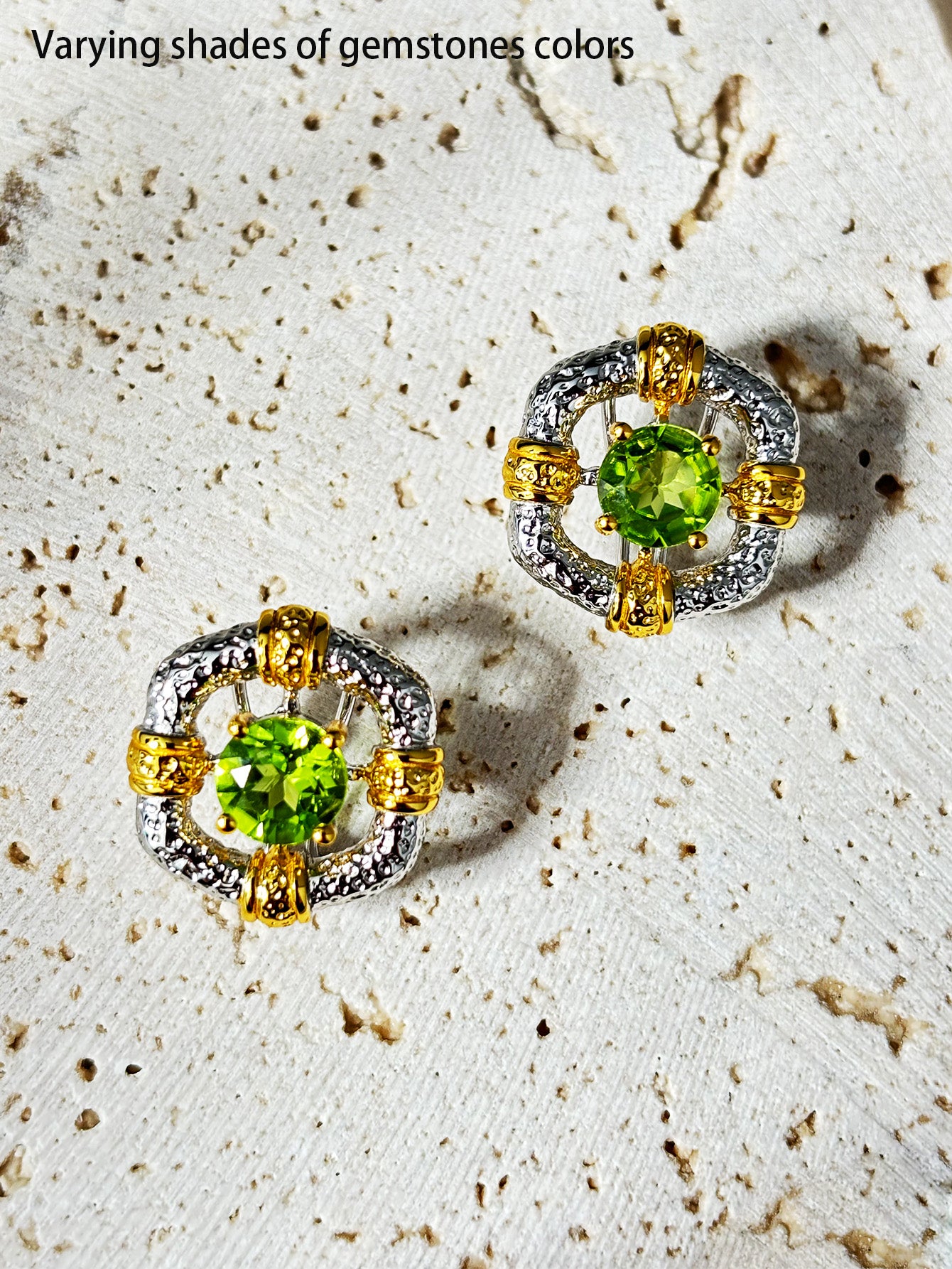 Natural Peridot Earrings - Glowing Treasures