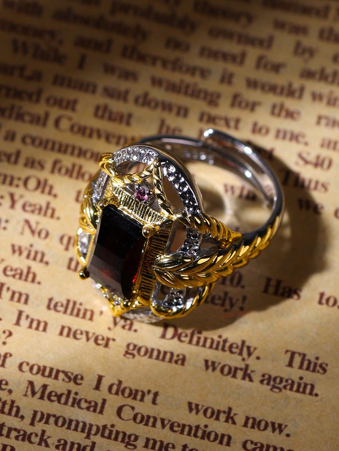 Garnet Eternal Elegance Ring
