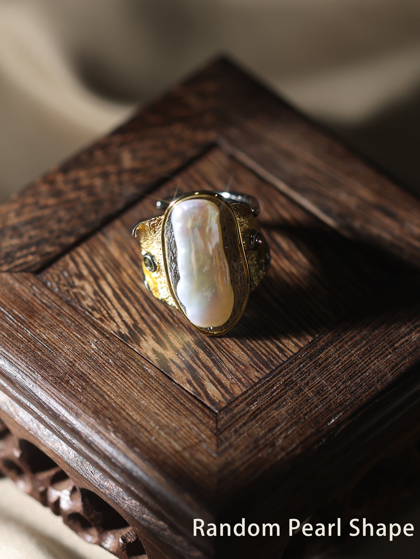 Artistic Irregularity Baroque Pearl -  Ring