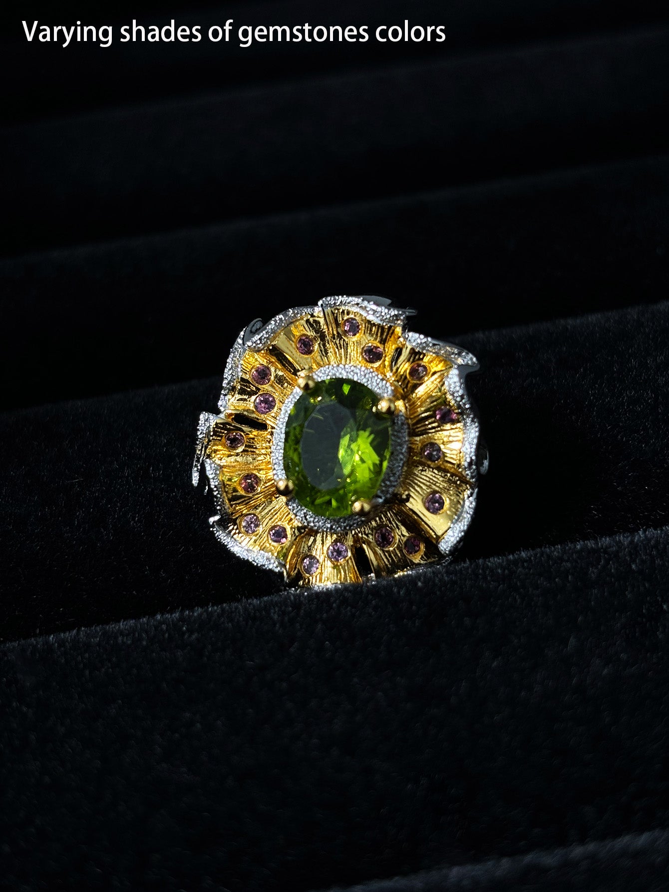 Opulent Olive - Green Peridot Necklace/Brooch