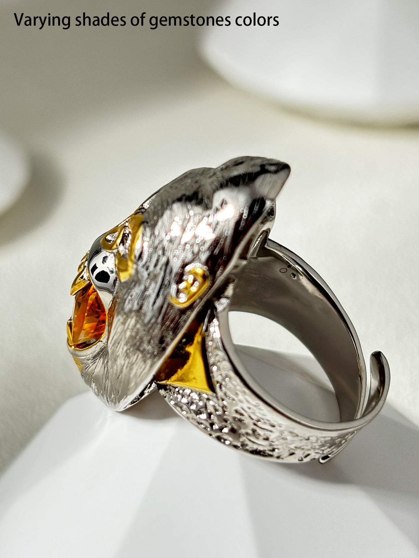 Golden Gorilla Citrine Ring