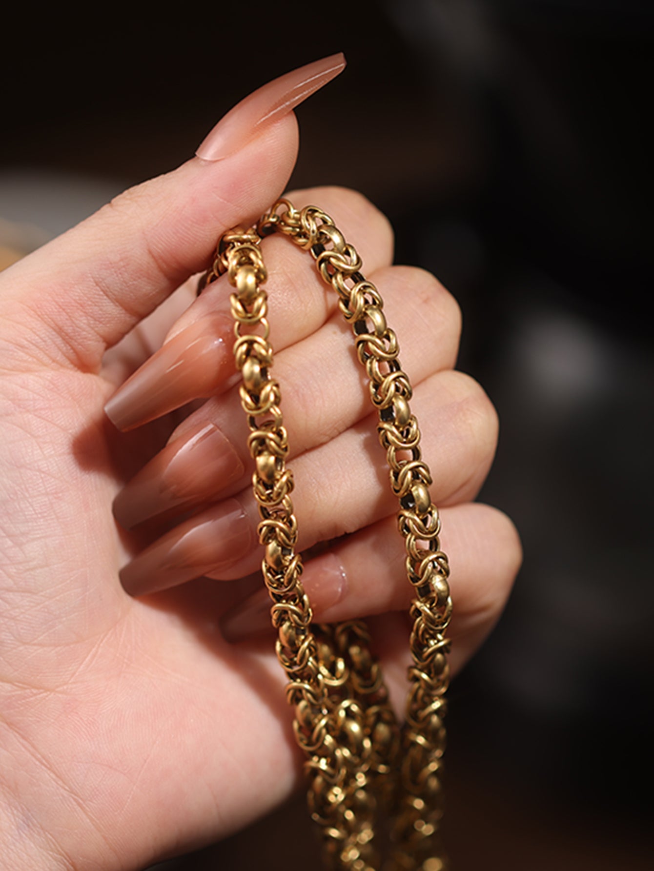 Classic Gold - Tone Link Necklace