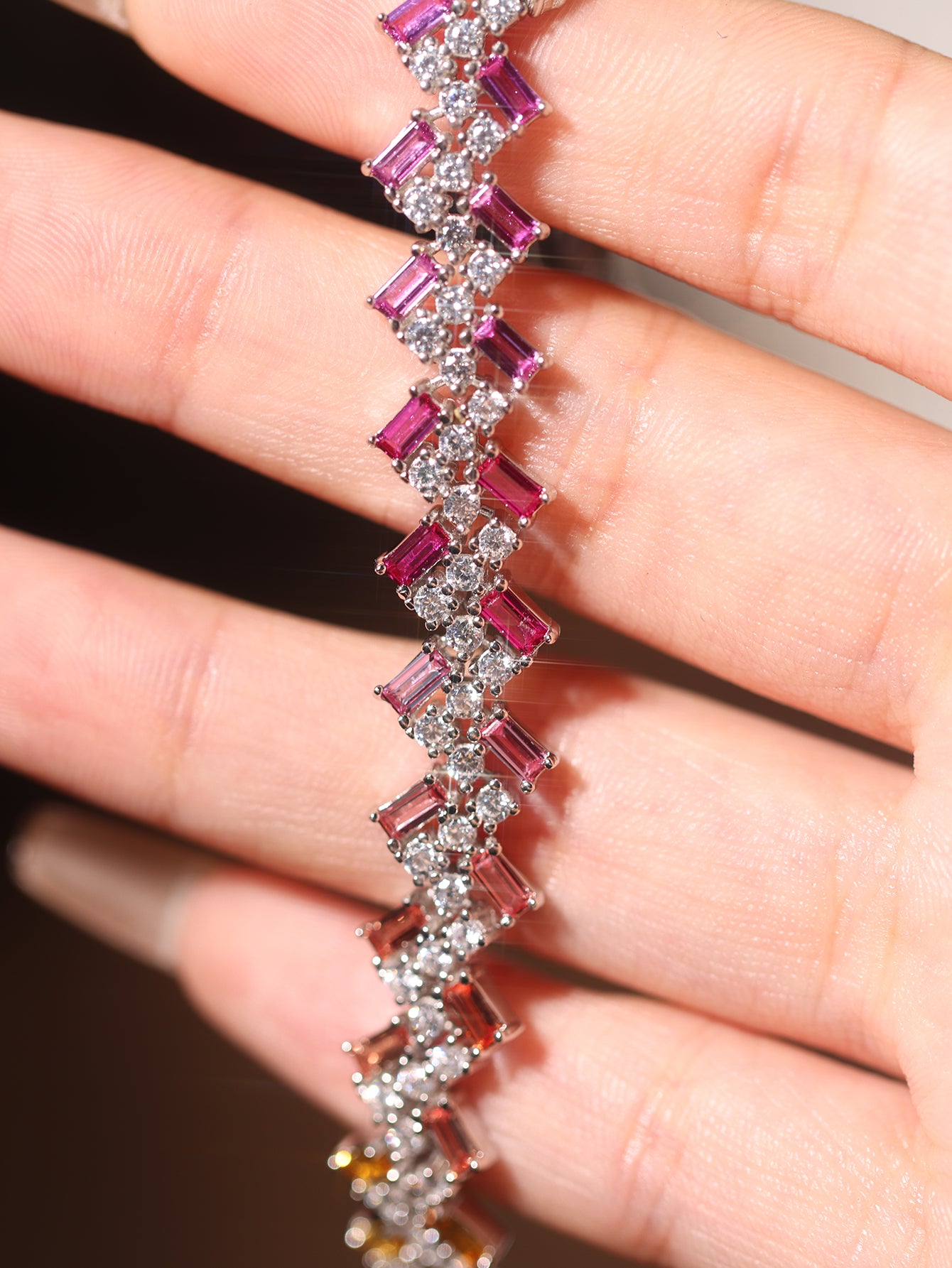 Luxe Exquisite Chromatic Sapphire Bracelet