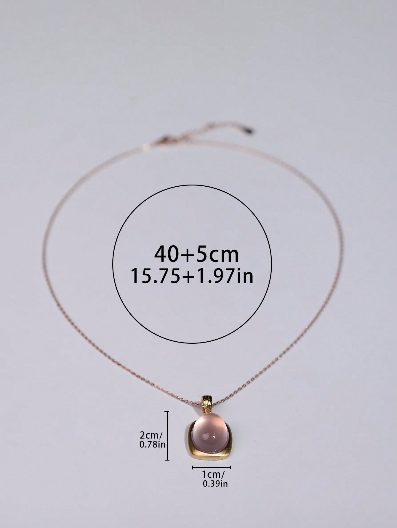 Natural Hibiscus Stone Pendant Necklace (Gived Silver Chain)