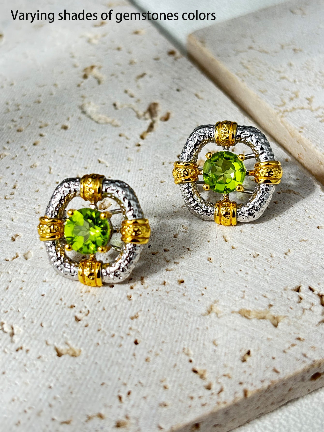 Natural Peridot Earrings - Glowing Treasures