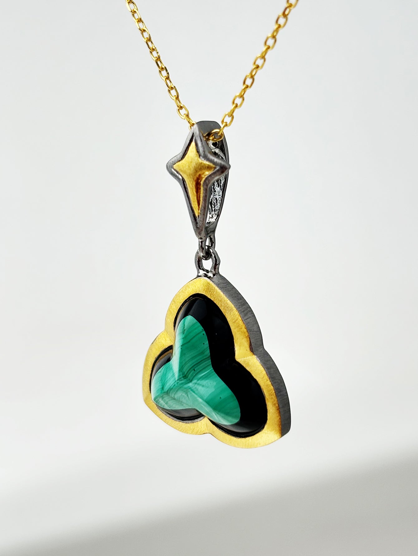 Vintage - Charm Malachite Necklace