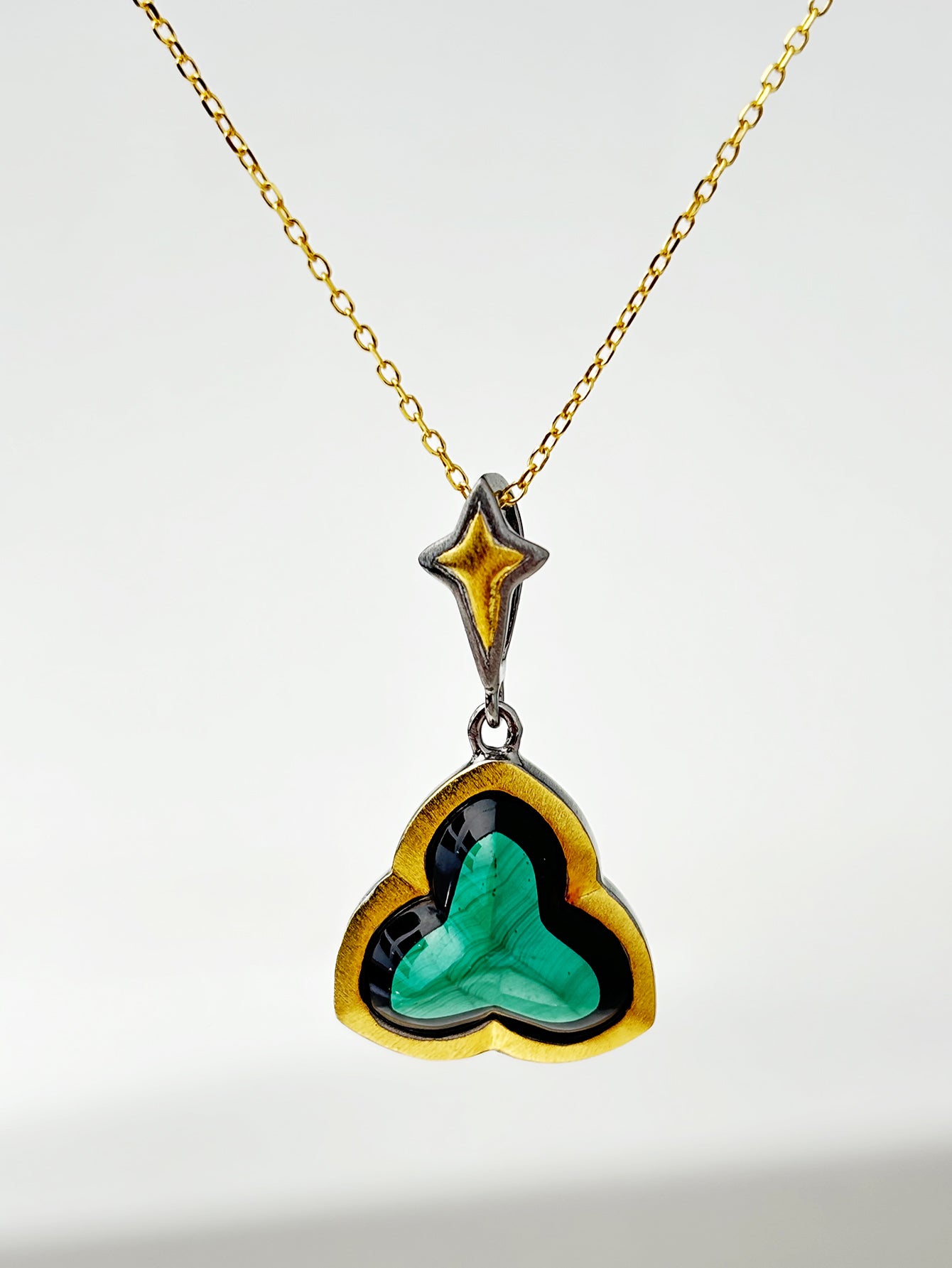 Vintage - Charm Malachite Necklace