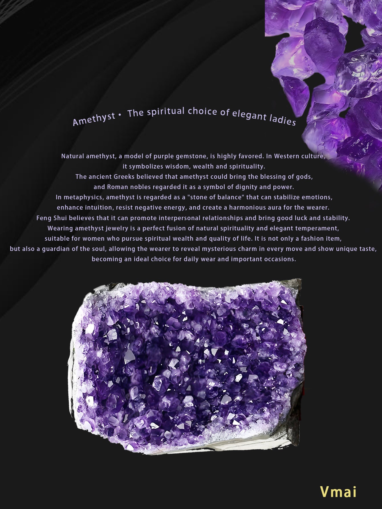 Premium quality amethyst ring