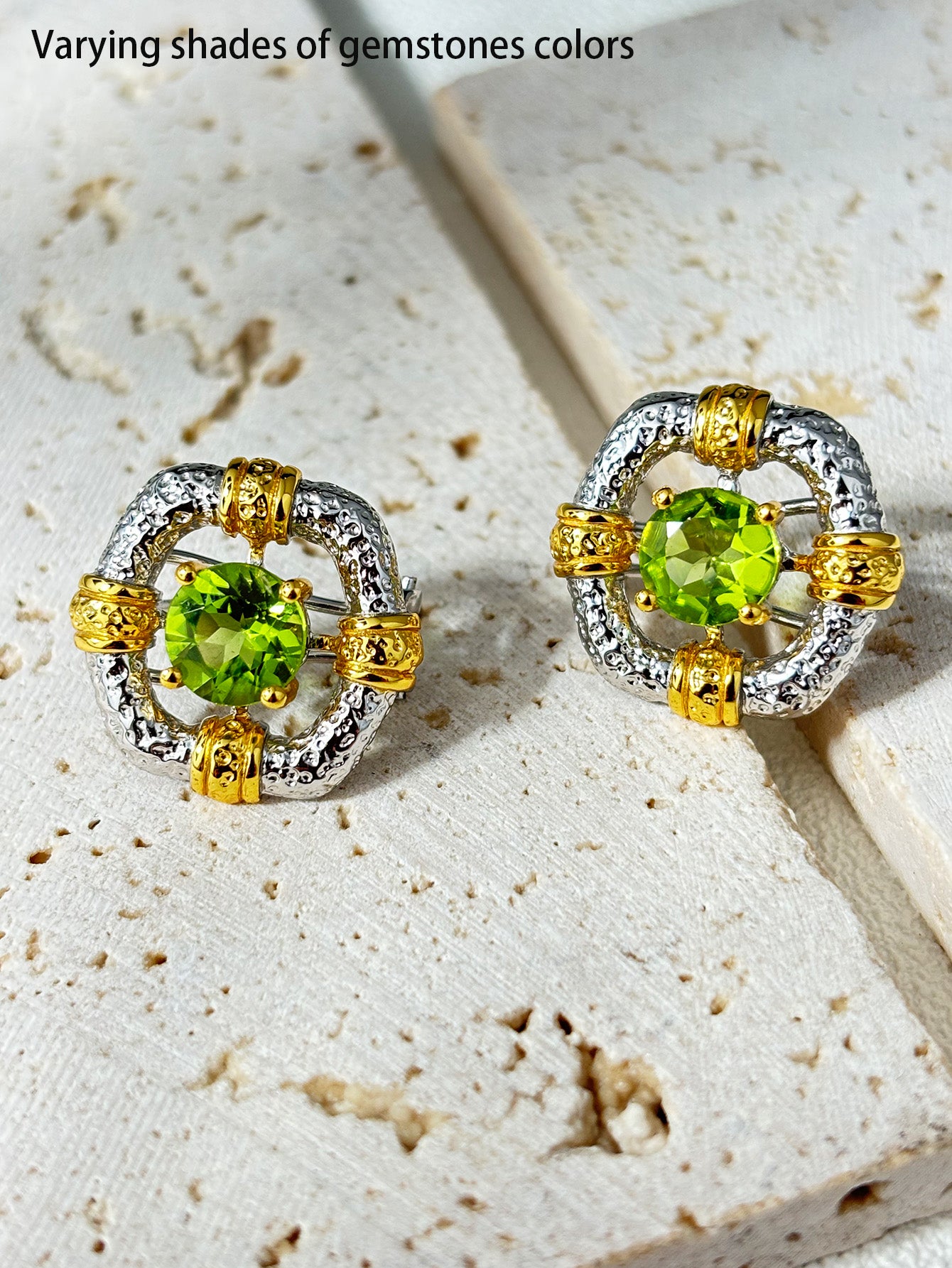 Natural Peridot Earrings - Glowing Treasures