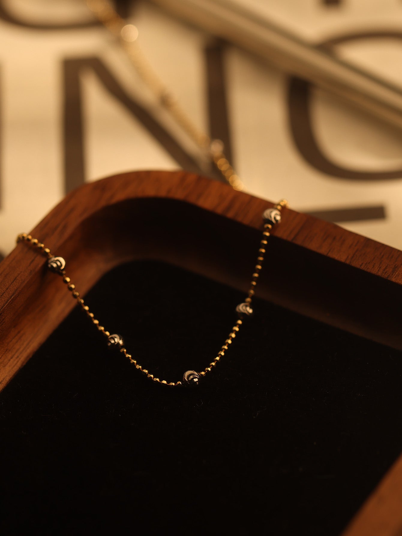 Sterling Silver Contrast Cat's Eye Necklace